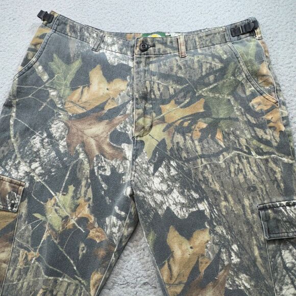 Cabela's Pants Men 36x31 Khakis Camo Mossy Oak Break Up Field Hunt Cargo Pockets - Picture 3 of 15